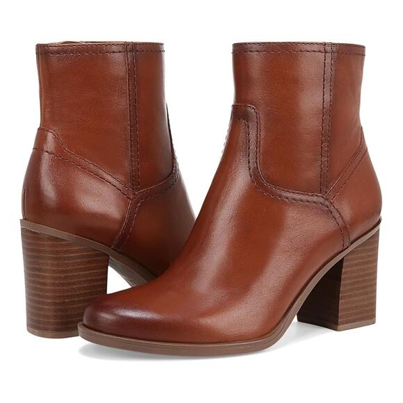 Naturalizer Womens Kalina Ankle Bootie US 12 Wide EU 43 Brown Leather NIB - Picture 1 of 12